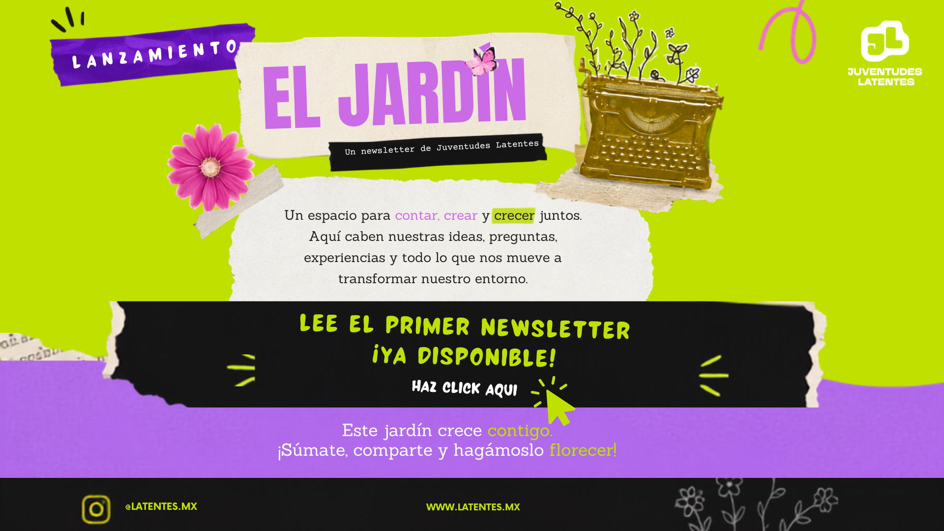 El Jardín — Newsletter de Juventudes Latentes